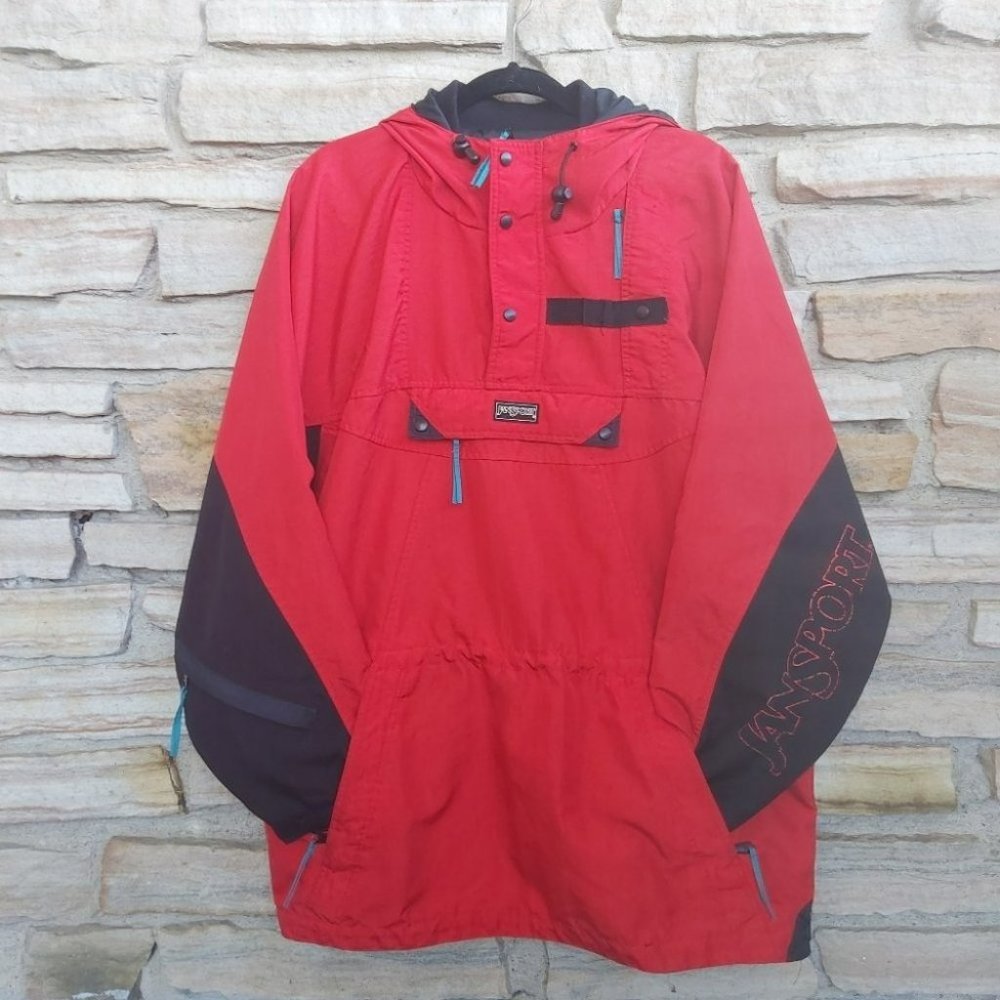 Rare Vintage 90's Jansport Pullover Windbreaker Jacket